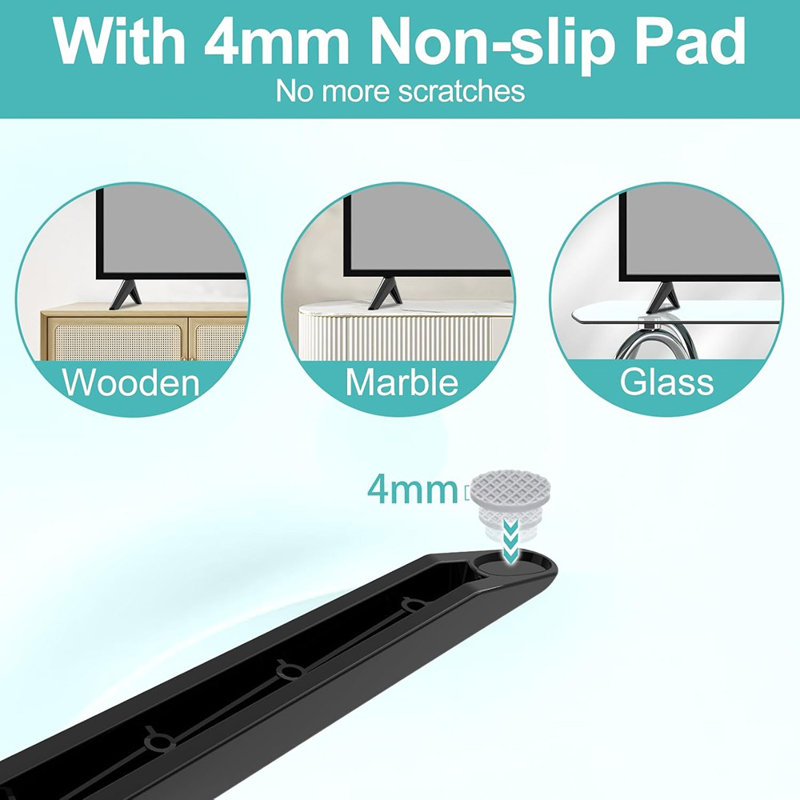 Replacement Tv Stand Legs For Vizio, Universal Tabletop Tv Stand Support