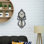 Classic Irregular Plastic Wall Clock 20 Inches - Aged Black