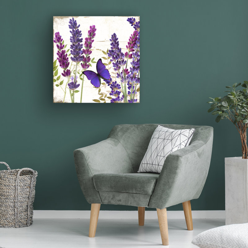 Art sur toile «Bachelo Sasha Lavande I», H 14 po x l 14 po