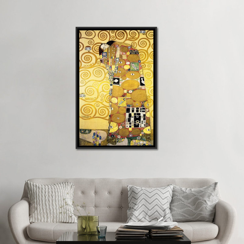« Stoclet Palace » par Gustav Klimt, reproduction d'art sur toile, H 26 po x l 18 po x P 1,5 po, Toile avec cadre noir