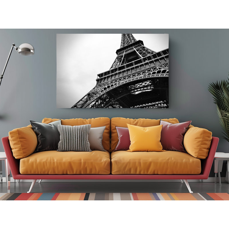 Impression sur toile, Tour Eiffel, Paris, France, H 24 po x l 36 po