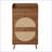 Cabinets | 2 Door 1 Drawer Double Layer Shoe Rack | Engineered Rattan | Pine Wood Feet | Entryway | Walnut Brown-1159296339