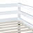 Hedra Twin Over Twin Bunk Bed With Ladder And Storage, Solid Rubber Wood Construction-120240224
