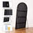 Classic Arched Full-Length Wood Floor Standing Mirror-792013370-792013374