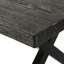 Table de salle à manger d'extérieur avec structure en aluminium et en acier, gris / noir - s'adapte à la structure du patio, de la cour, du jardin et du style de vie des utilisateurs