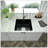 Quartz 18" L X 16" W Undermount Bar Sink With Basket Strainer