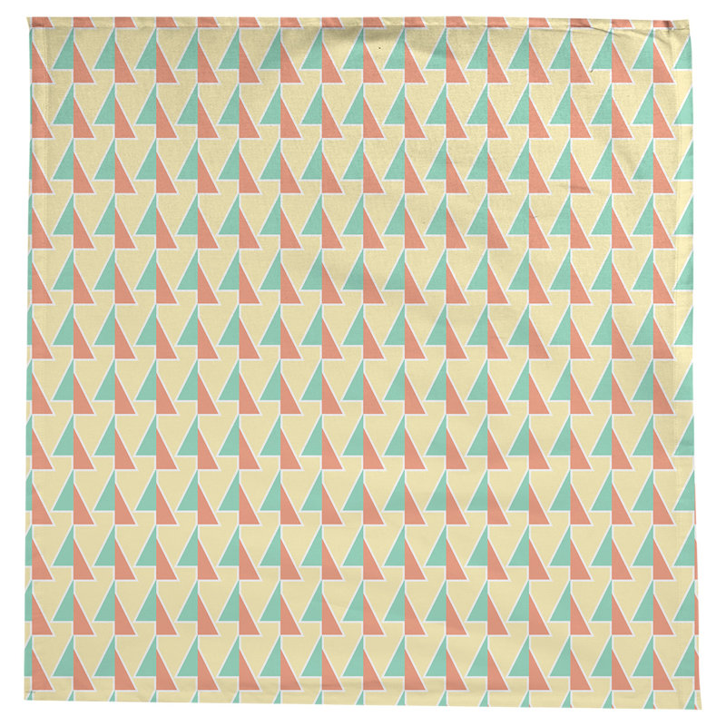 Shifted Arrows Tablecloth, Green/Orange