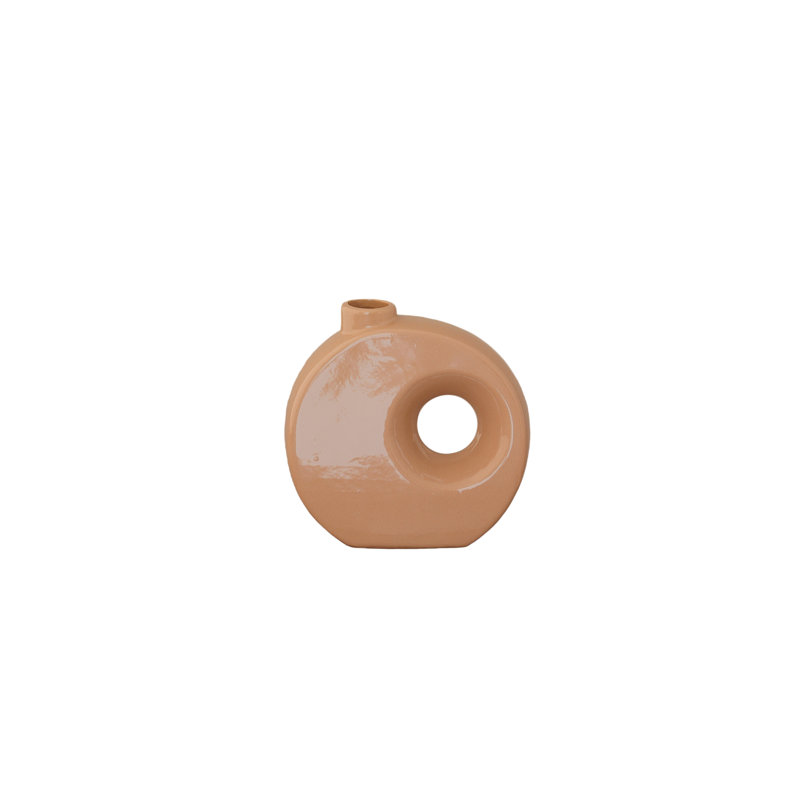 Ceramic Oval Vase Gloss Finish