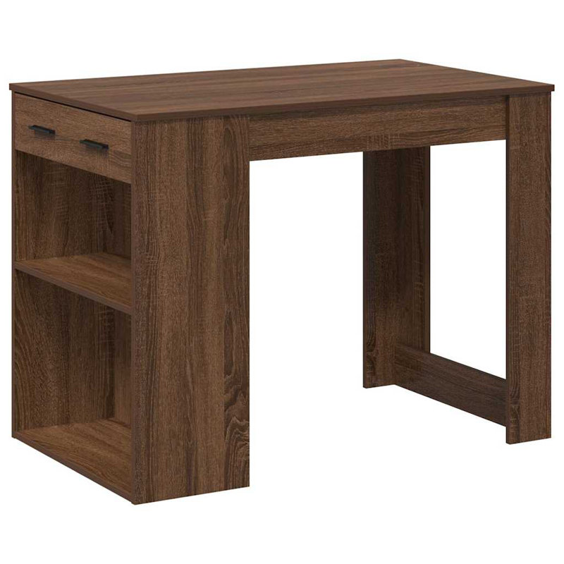 1 Desk, Brown oak