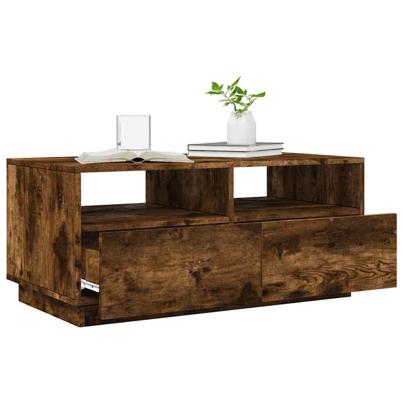 Ceriyah Frame Coffee Table, Smoked Oak