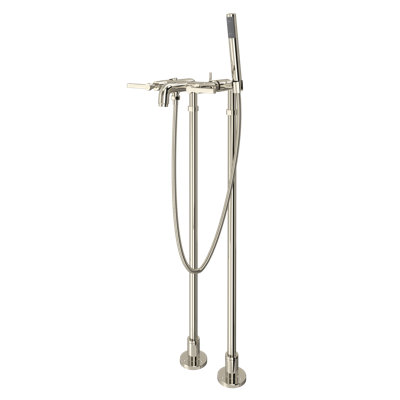 Lombardia Floor Mount Tub Filler