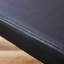 Banc à langer noir en métal argenté Caractéristique charmante - Chaise en cuir Pu pour différentes pièces Guide d'assemblage et d'installation simple inclus avec structure attrayante