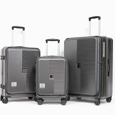 Luggage,with front opening,TSA approved lock,hardshell suitcase