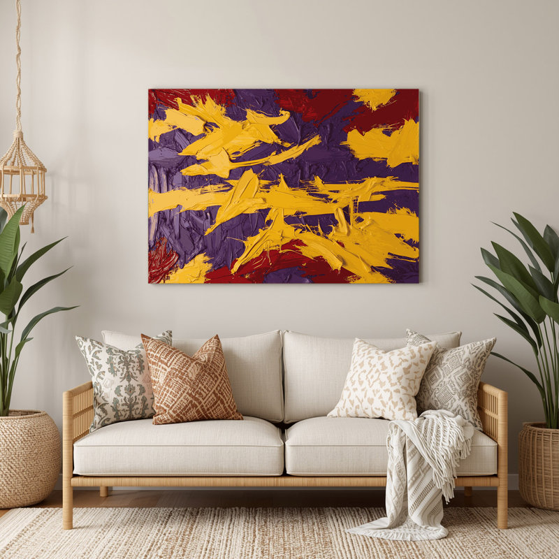 «Neo Expressionism 52», art mural en métal brun, H 240 po x l 360 po x P 0,05 po