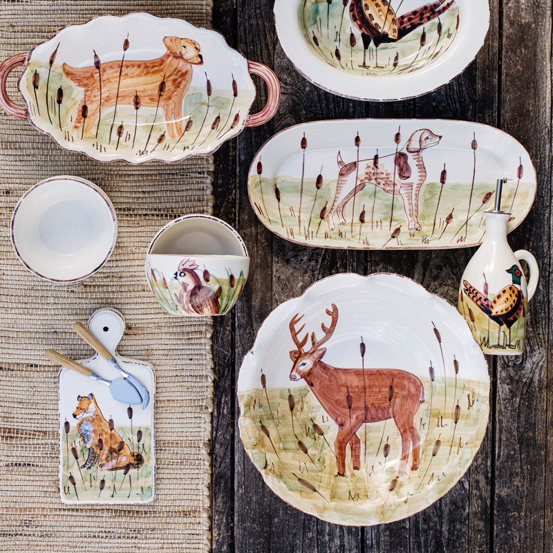 Wildlife Earthenware Fruit Bowl