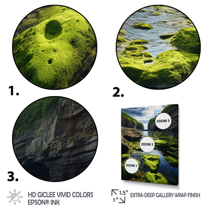 Ayoe Canada Coastal Serenity III - impression, Cadre simple noir, H 32 po x l 24 po x P 1 po