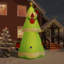 Arbre de Noël gonflable avec DEL 196,9 po
