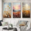«Meadow Grasslands Pointillism», 3 pièces sur toile-667388341-667388340