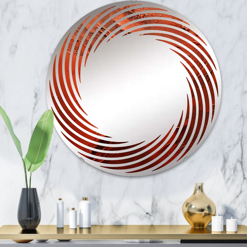 Miroir mural en spirale Bitterweet Brushwork I - MIR107733 C, 31,4 po x 31,4 po
