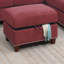 Canapé modulaire en velours rouge # F6419