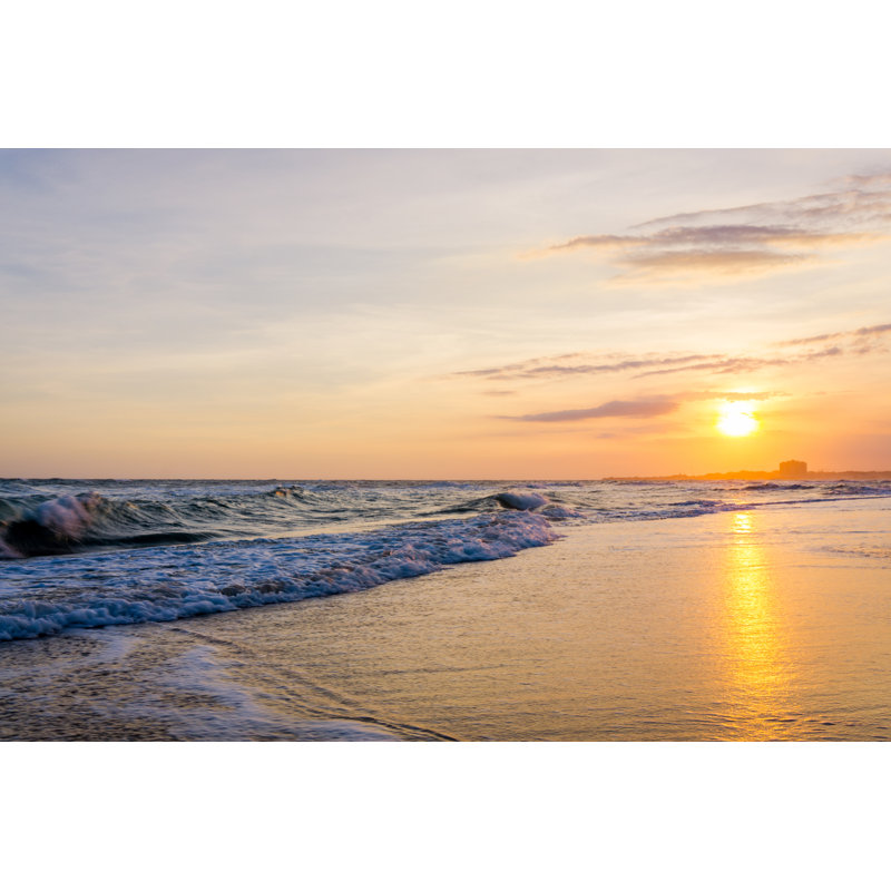 Hococ Beach Sunset - Wrapped Canvas Print, 30cm H x 46cm W x 3.8cm D