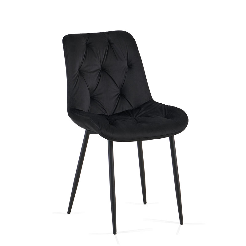 Upholstered Dining Chair, Black