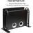 Black Metal Double Wireless Wifi Router Storage Box,TV Set Box Shelf Wall Hanging Plug Board Bracket Cable Storage Organizer ,Large