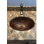 Lavabo de salle de bain ovale en cuivre martelé 19 po