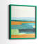 Impression encadrée turquoise et orange I-Premium - prête à être accrochée - aucun clou requis - aucun clou requis-108020230-108020237