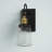 Wellfleet Wall Light in Black/Warm Brass-2131614453-2131614455