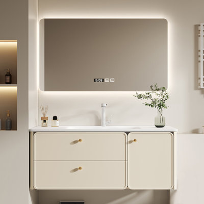 Modern stylish simple bathroom cabinet