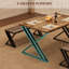 Table de salle à manger avec 2 bancs