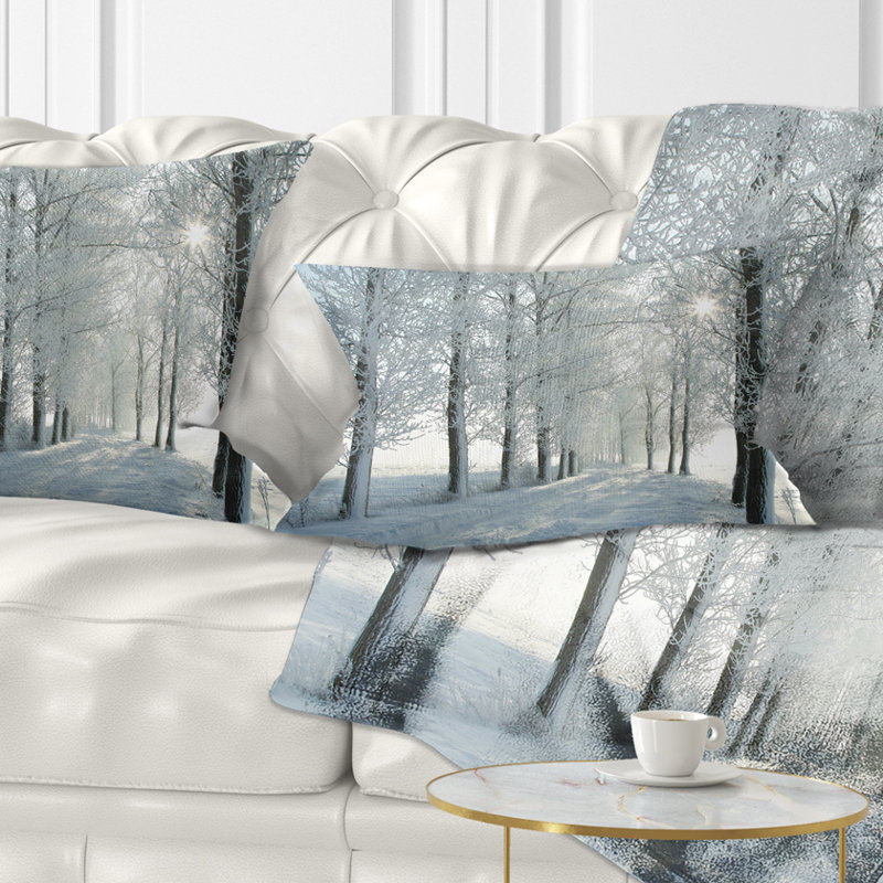 Coussin lombaires rétro à l’arbre d’hiver