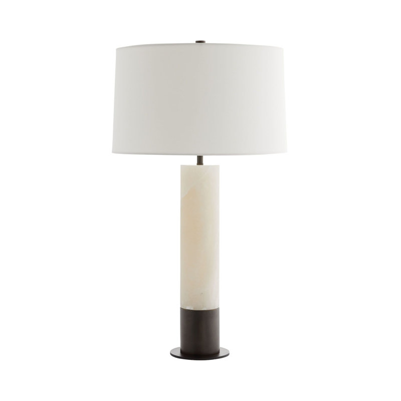 Nashik Table Lamp, White/Bronze