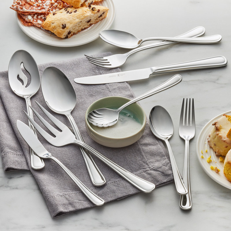 Henckels Cottage 45-Pc 18/10 Stainless Steel Flatware Set