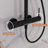 10" Rainfall Shower System,3-Function with Waterfall Tub Spout & 3-Mode Handheld,1.59 GPM, CUPC/NSF Certified, Adjustable Height,Matte Black-130062741