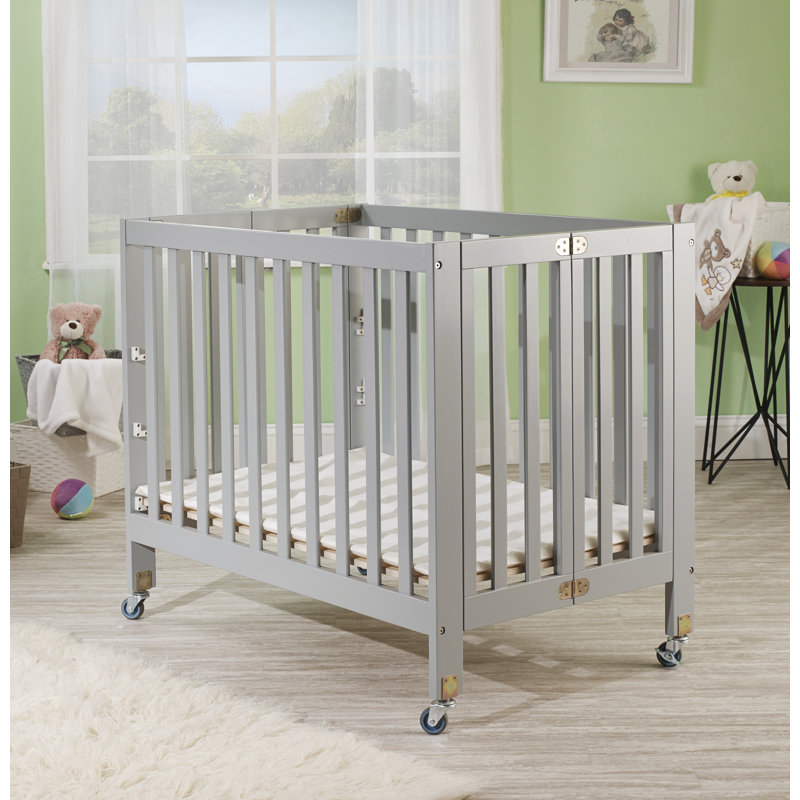 Orbelle Roxy Three Level Portable Crib - White  , Grey