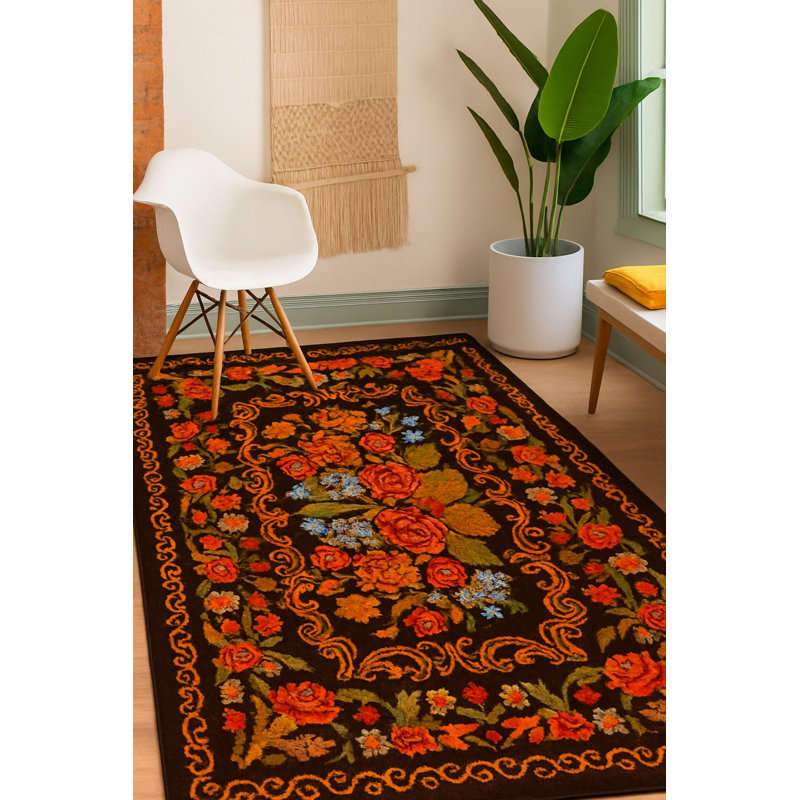 Tapis décoratif tissé crème Mosso, 3'3" x 4'11"