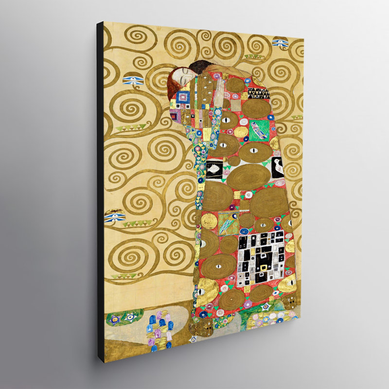 Fulfillment by Gustav Klimt - Wrapped Canvas Painting, 120cm H x 84cm W x 4cm D