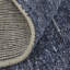 Tapis bleu nuit en coton / laine Daouda-674336613
