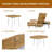Round Dining Table (Silver,Wood)