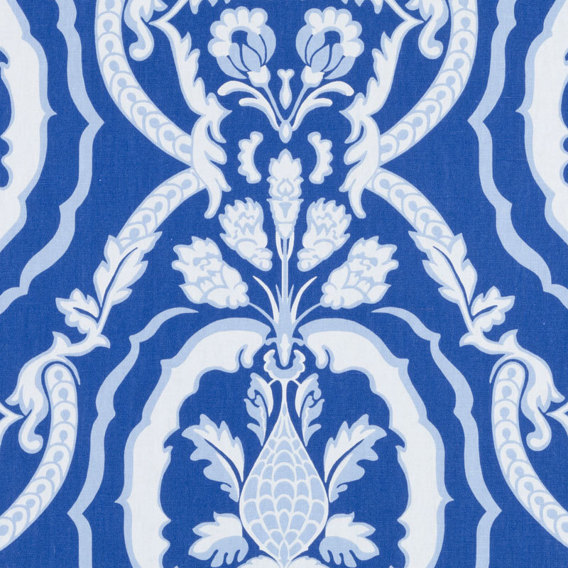Tobi Fairley Prints and Wovens Kathryn Fabric, Cobalt