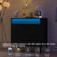 Sideboard Buffet Cabinet With LED And Charging Station-2075857836