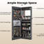 Armoire murale à miroir 42,5 pouces verrouillable avec 3 lumières DEL-1419138704