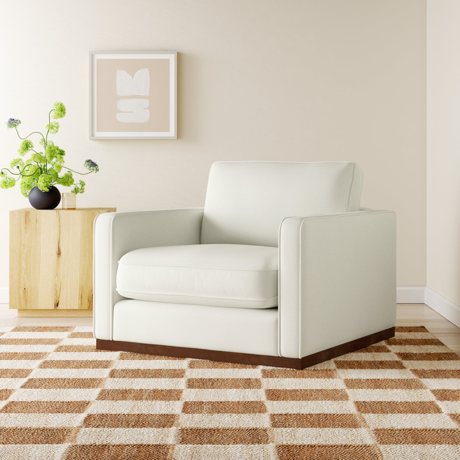 Flannigan Cotton White Performance Weave