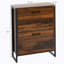 Armoire de rangement pour 12 paires de chaussures, armoire à chaussures industrielle avec 2 tiroirs rabattables, étagère à chaussures étroite pour l'entrée