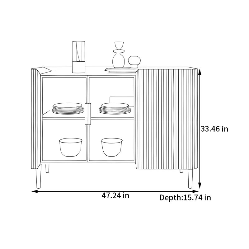 Buffet multifonctionnel de luxe