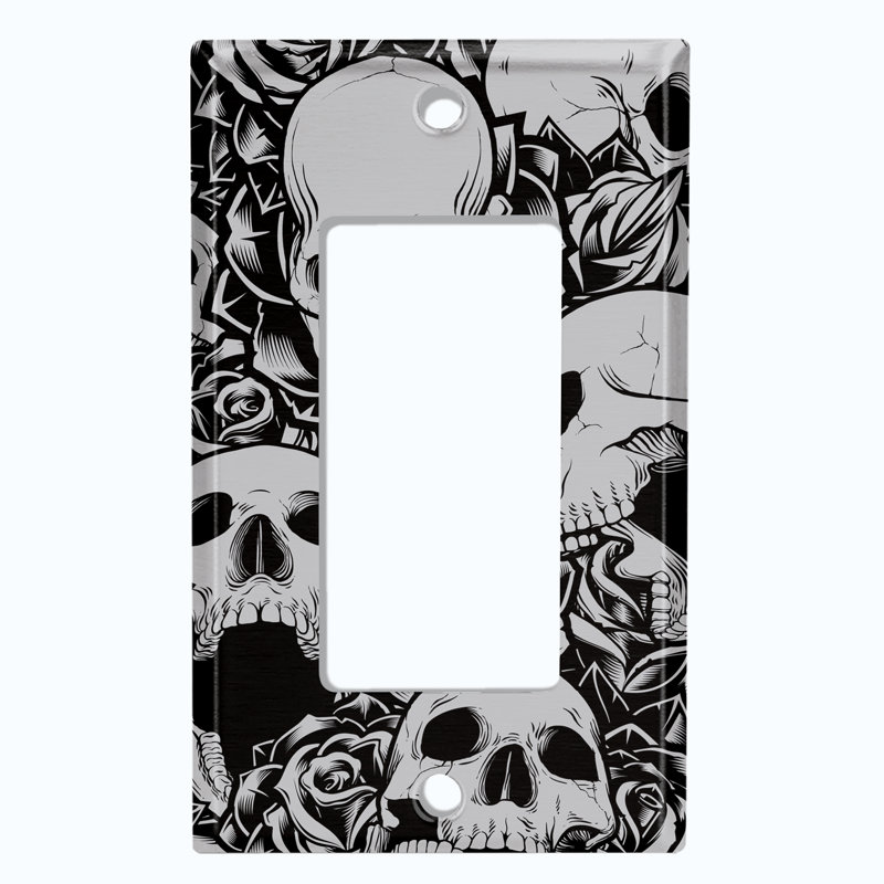 Patterned 1 - Gang Toggle Light Switch Standard Wall Plate