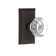 Clear Crystal Waldorf Single Dummy Door Knob with Studio Plate