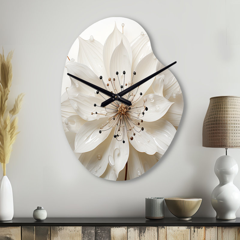 Horloge murale en forme de fleur, Petit
